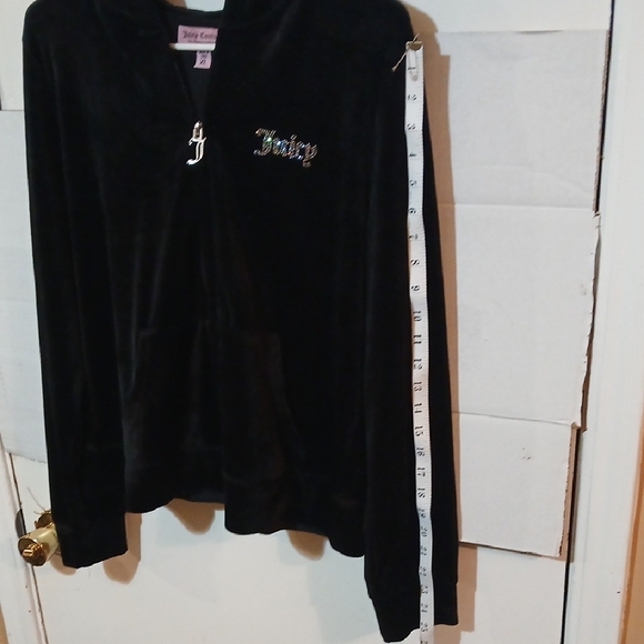 Juicy Couture Black Velour Jacket - Picture 4 of 5